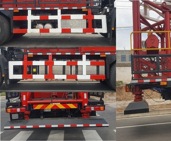 SHACMAN H3000 camión de perforación de petróleo 6x4 380HP EuroII Blanco 50Ton de la plataforma de petróleo camiones de movimiento