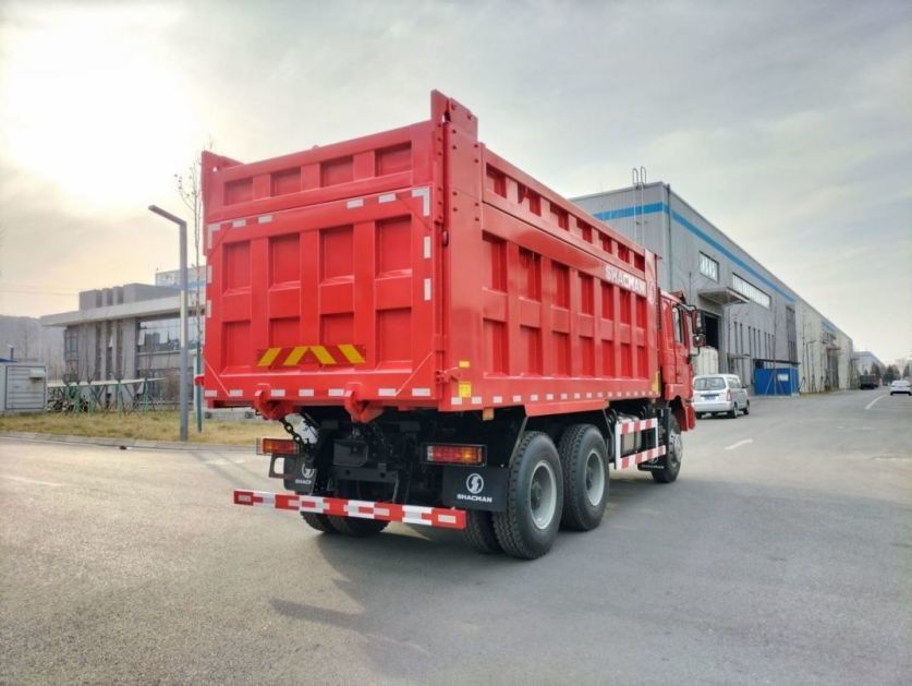 SHACMAN F3000 camión de descarga con tirador 6x4 WP10.380hp EuroII Rojo 10 neumáticos con 5175mm