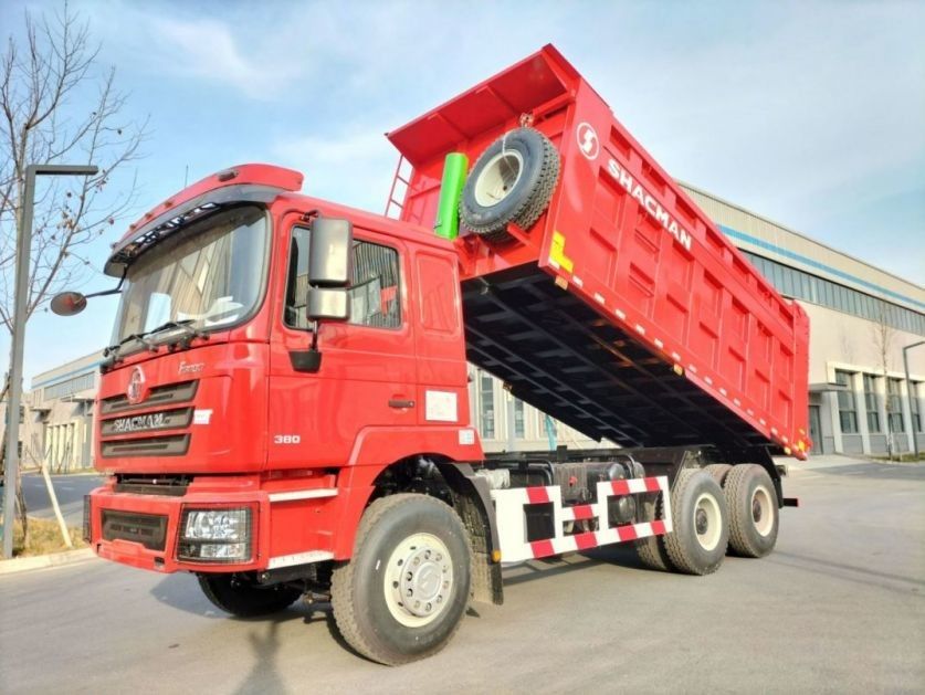 10 neumáticos SHACMAN 30t camión de basura F3000 6x4 380hp EuroII motor diésel Red Tipper