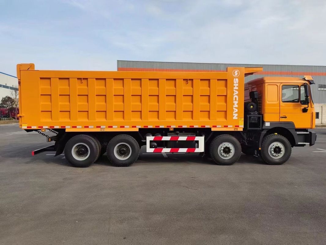 SHACMAN F3000 camión de descarga con tirador 8x4 380hp EuroII Naranja 12 ruedas motor WEICHAI