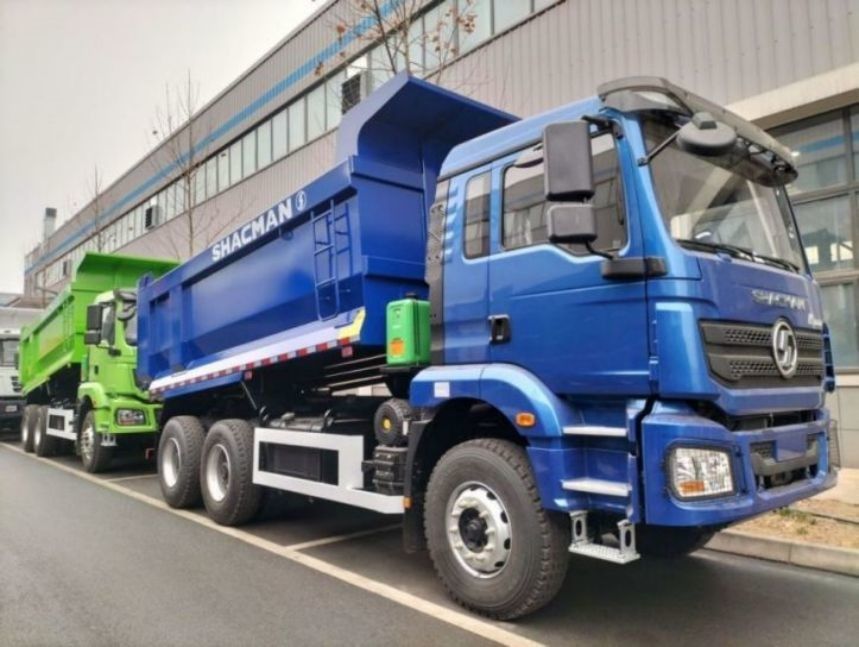 SHACMAN Dump Truck 6x4 H3000 340 EuroII Caja de carga azul para el tipper tipo u