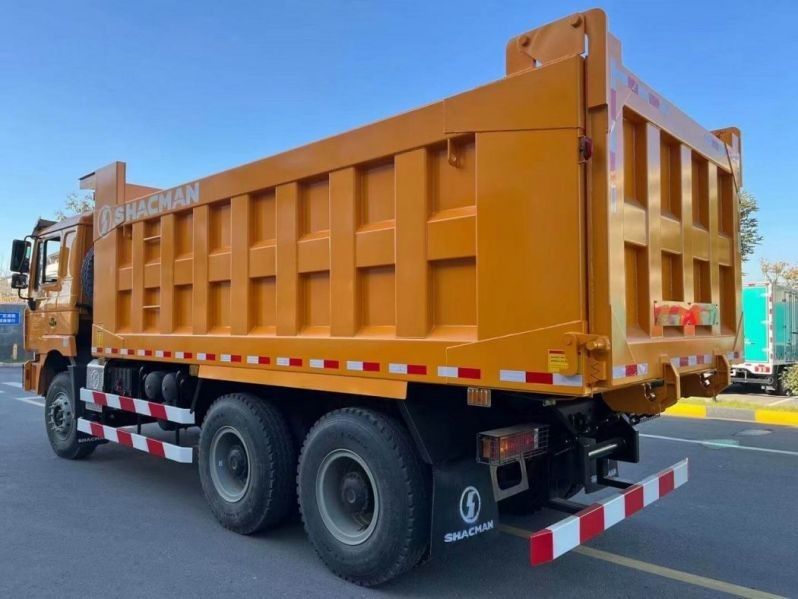 SHACMAN Export Tipper Dump Truck F3000 6x4 380 EuroII Amarillo Experiencia de conducción de lujo