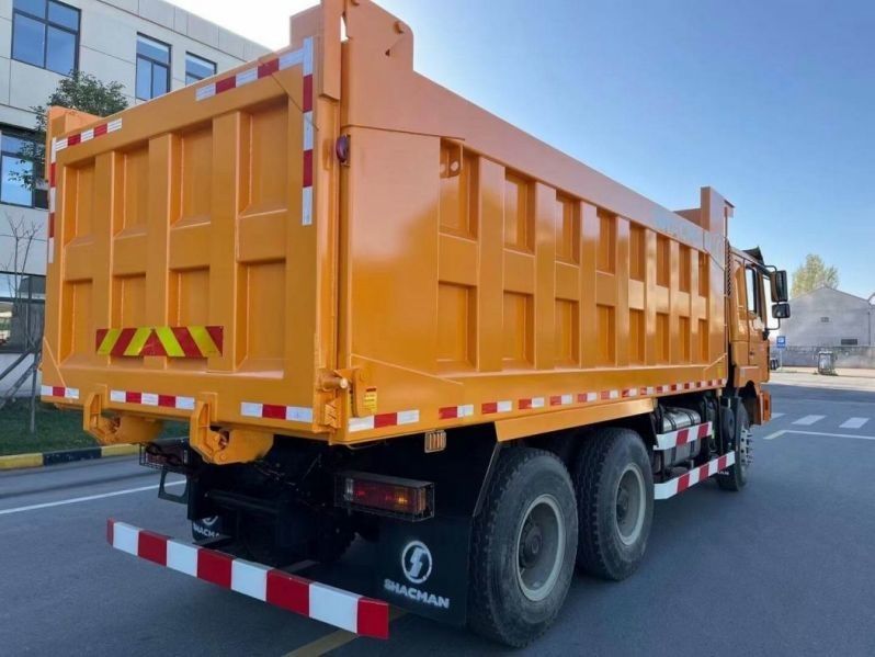 SHACMAN Export Tipper Dump Truck F3000 6x4 380 EuroII Amarillo Experiencia de conducción de lujo