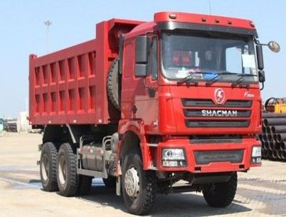 10 Intentos SHACMAN camión rojo F3000 camión camión camión de descarga 380HP para la minería