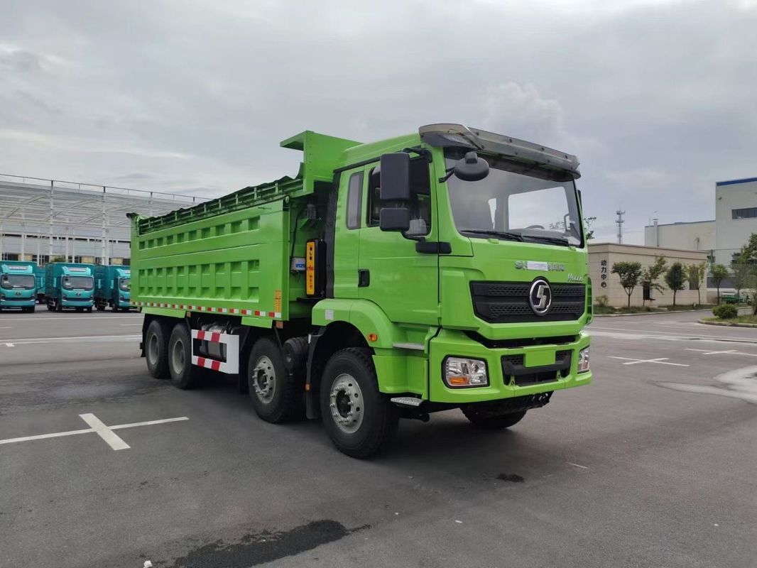 Nuevo camión de carga pesada SHACMAN H3000 8x4 375hp EuroV verde 12 ruedas de volante