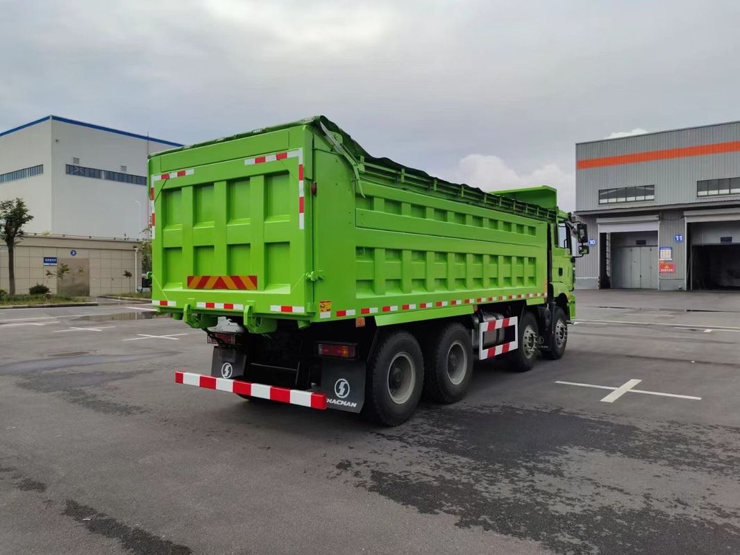 Nuevo camión de carga pesada SHACMAN H3000 8x4 375hp EuroV verde 12 ruedas de volante