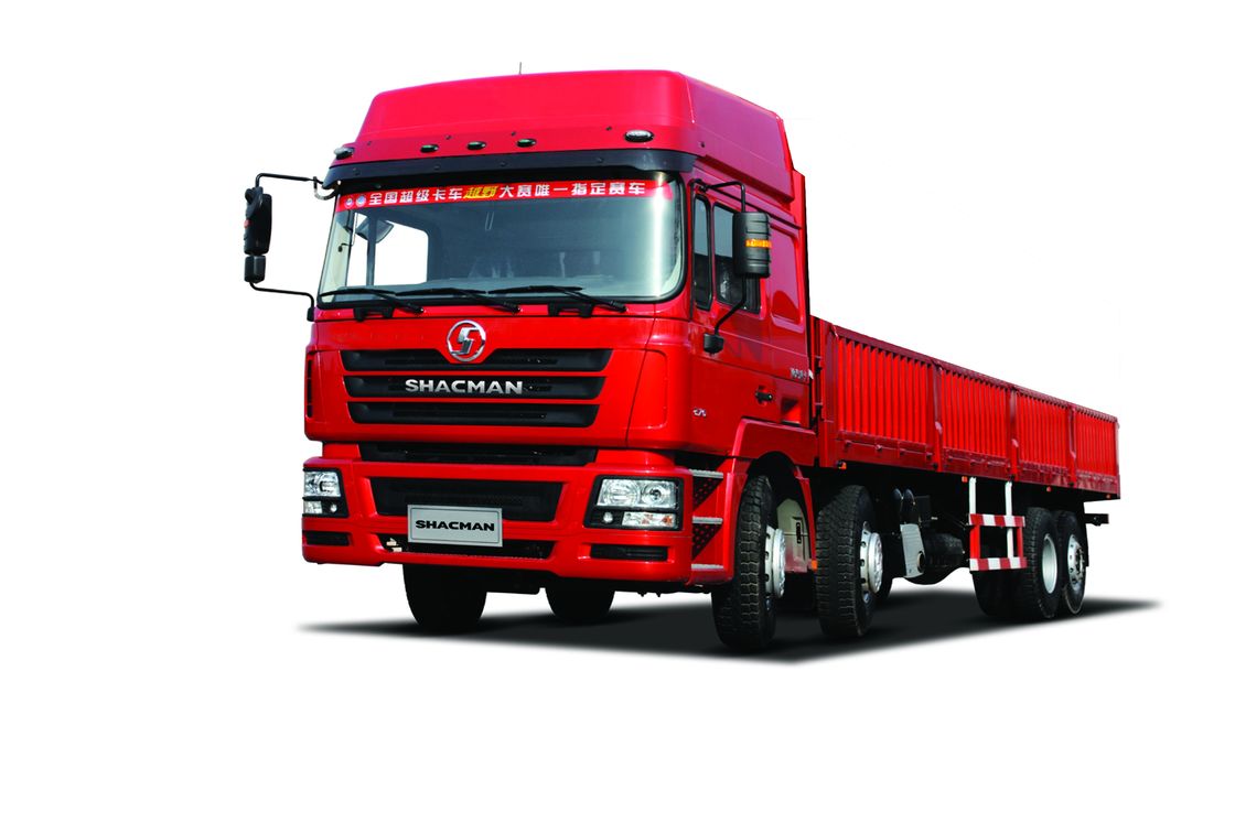 SHACMAN F3000 camión rojo 8×4 WEICHAI 380hp EuroII camión de 12 ruedas