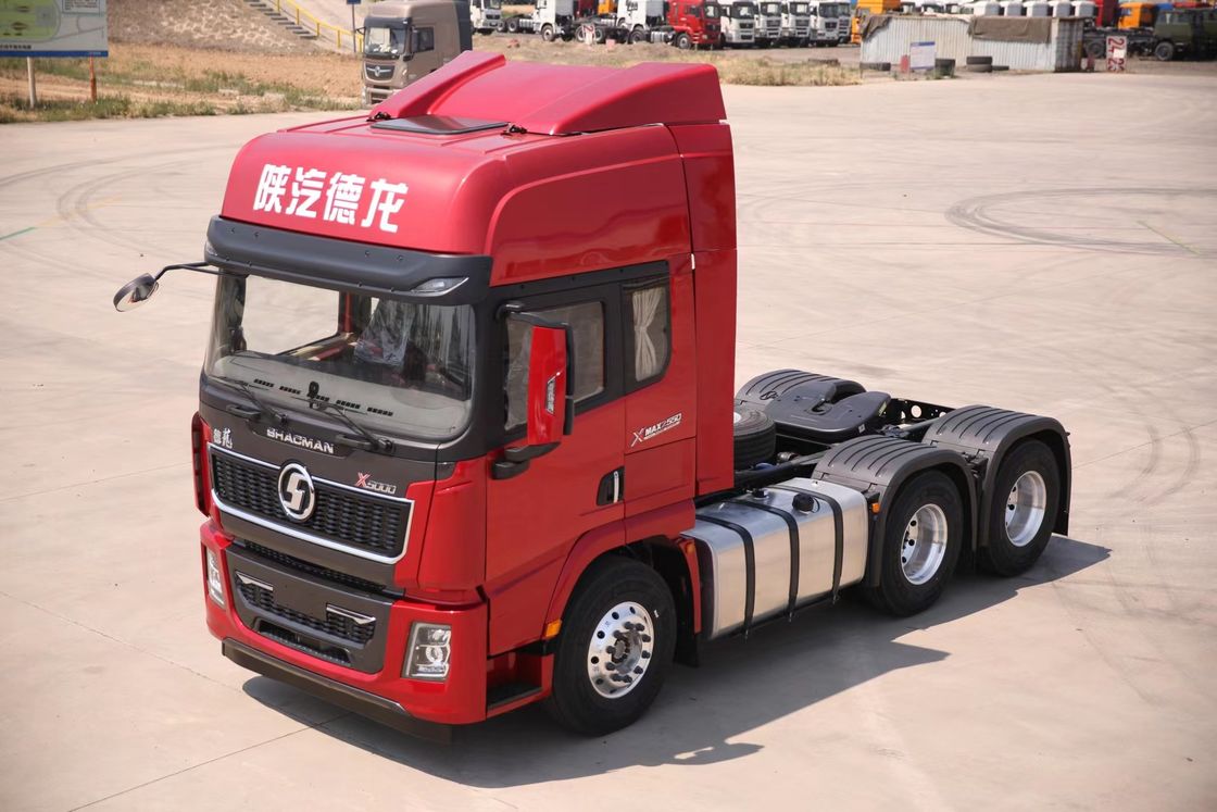WP12.460E50 Motor y filtro de aire ordinario equipado con cabeza de tractor SHACMAN X5000 6x4 460HP EuroV Red Truck cabeza de tractor