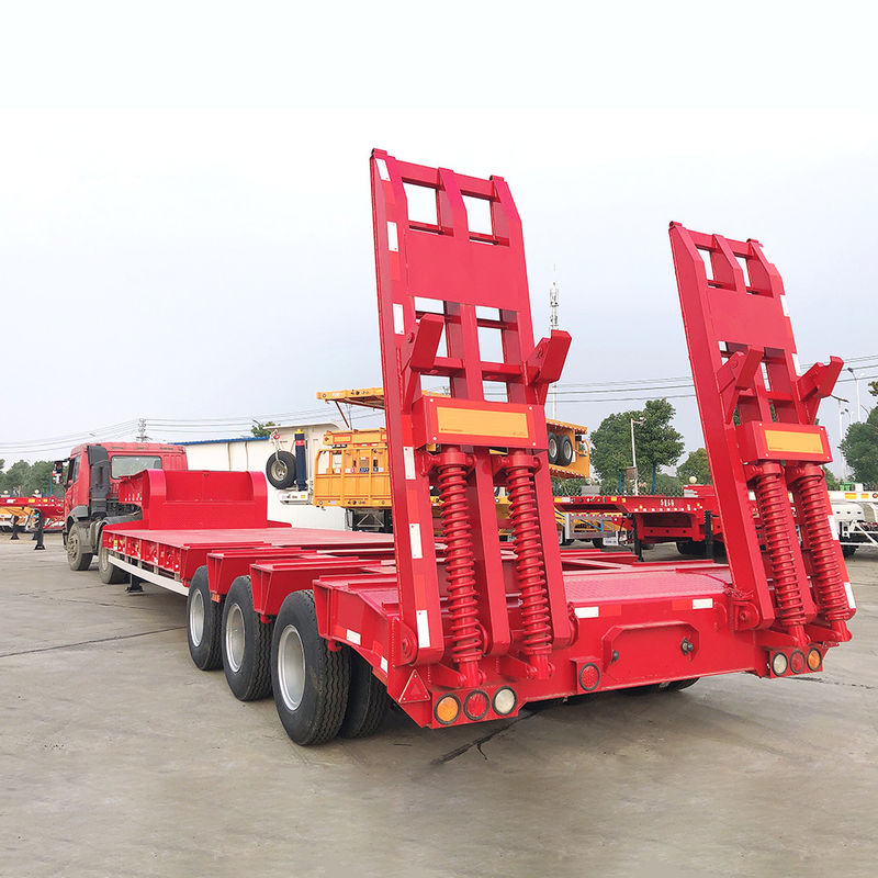 CIMC Camión de carga pesada con cama baja y semirremolque FUWA 3 Equipo de transporte de ejes