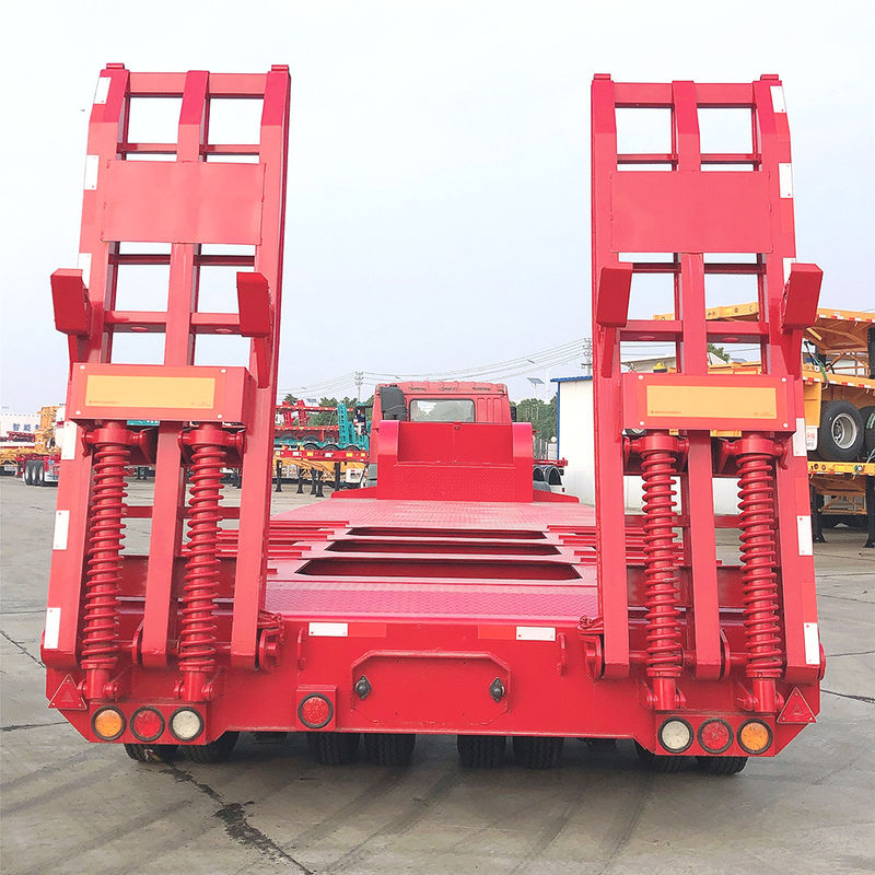 CIMC Camión de carga pesada con cama baja y semirremolque FUWA 3 Equipo de transporte de ejes