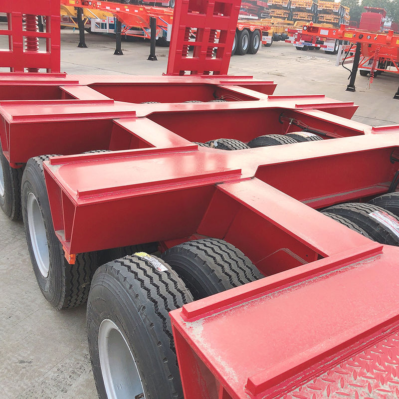 CIMC Camión de carga pesada con cama baja y semirremolque FUWA 3 Equipo de transporte de ejes