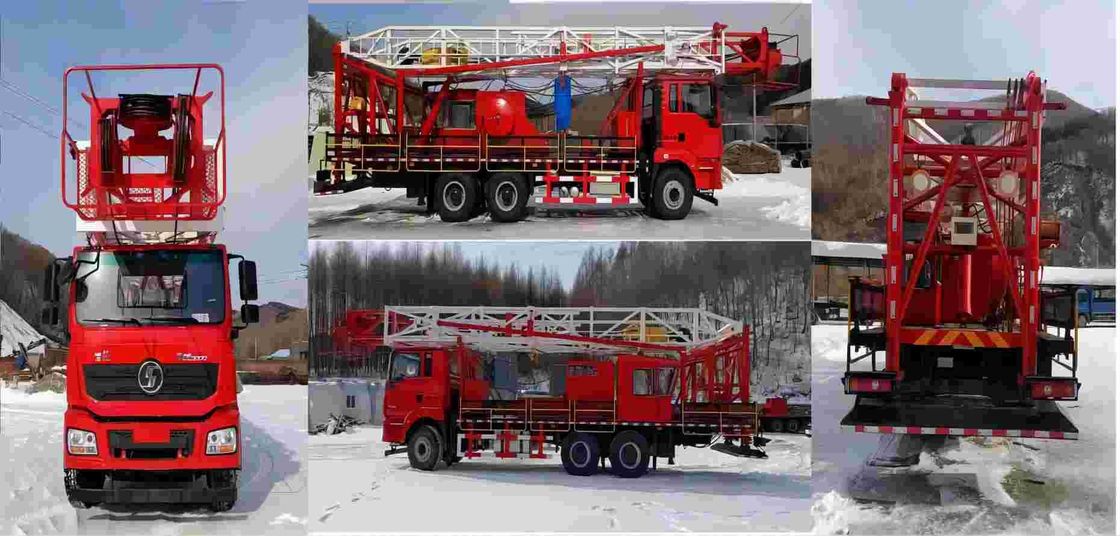 SHACMAN H3000 camión de perforación de petróleo 6x4 380HP EuroII Blanco 50Ton de la plataforma de petróleo camiones de movimiento