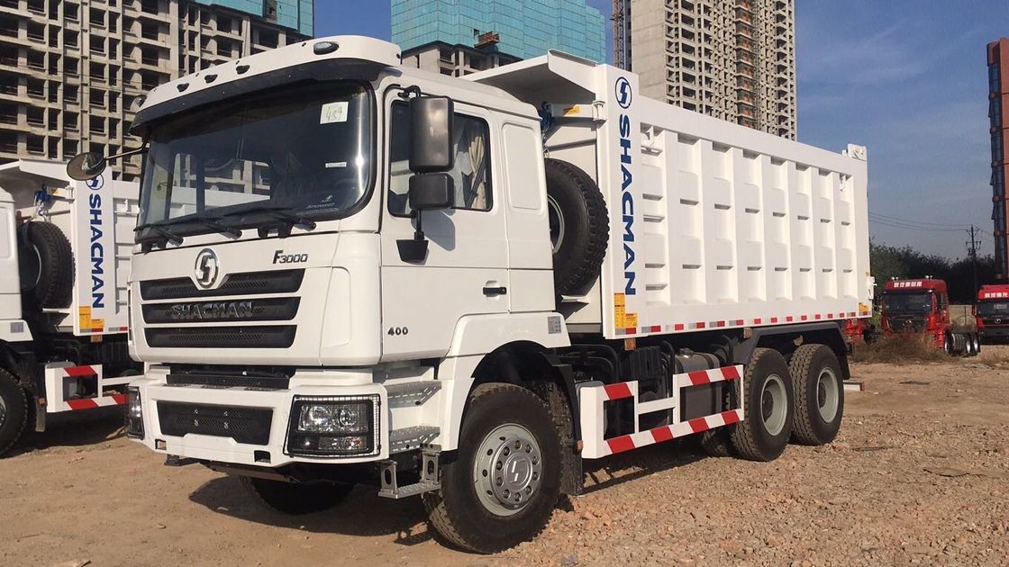 SHACMAN camión de descarga de 3 ejes con tirador H3000 6x4 400HP EuroII 50Ton camión de descarga de 3 ejes