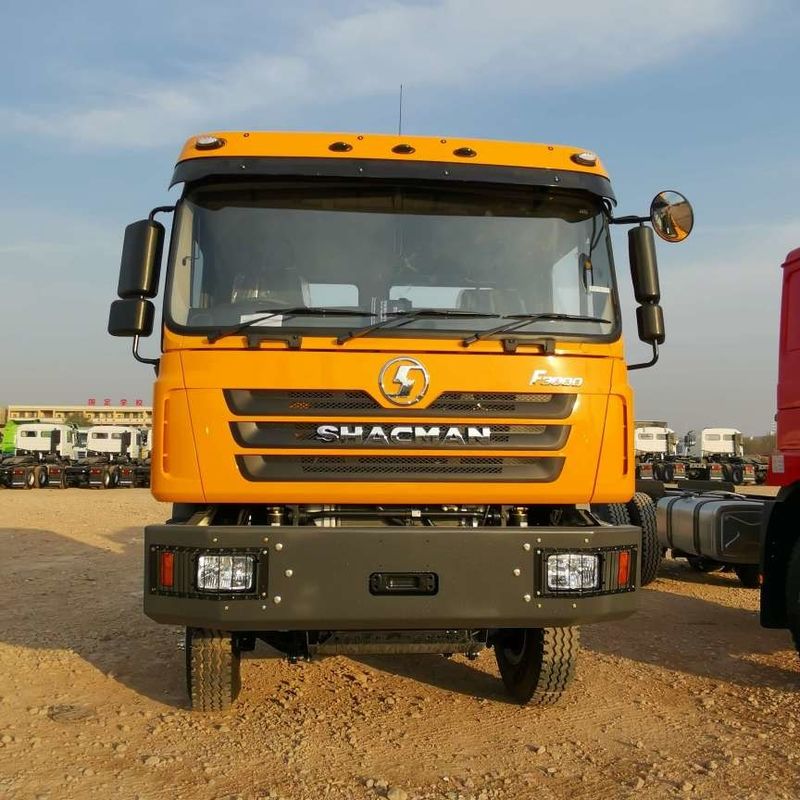 Rojo SHACMAN F3000 375HP Euro V 6 ruedas Tractor cabeza 4x2 motor WEICHAI