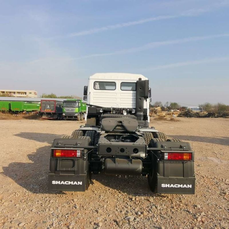 Rojo SHACMAN F3000 375HP Euro V 6 ruedas Tractor cabeza 4x2 motor WEICHAI