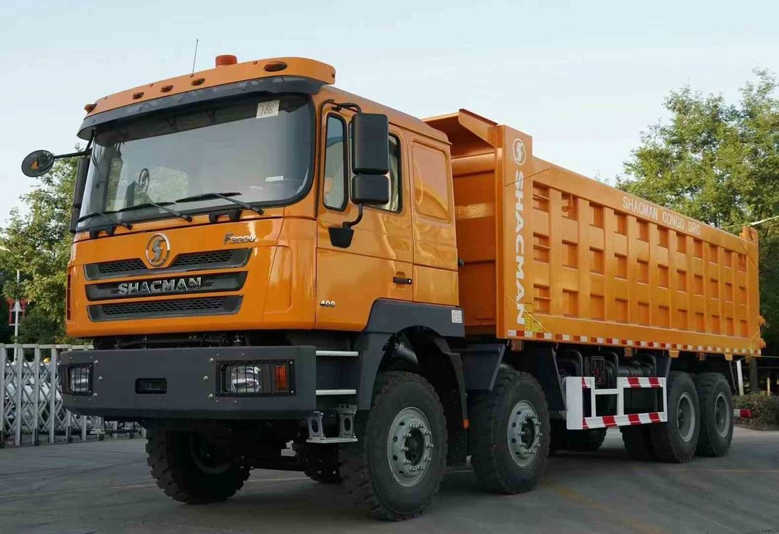 SHACMAN F3000 8x4 380hp EuroV camión de descarga doble eje de etapa con motor WEICHAI