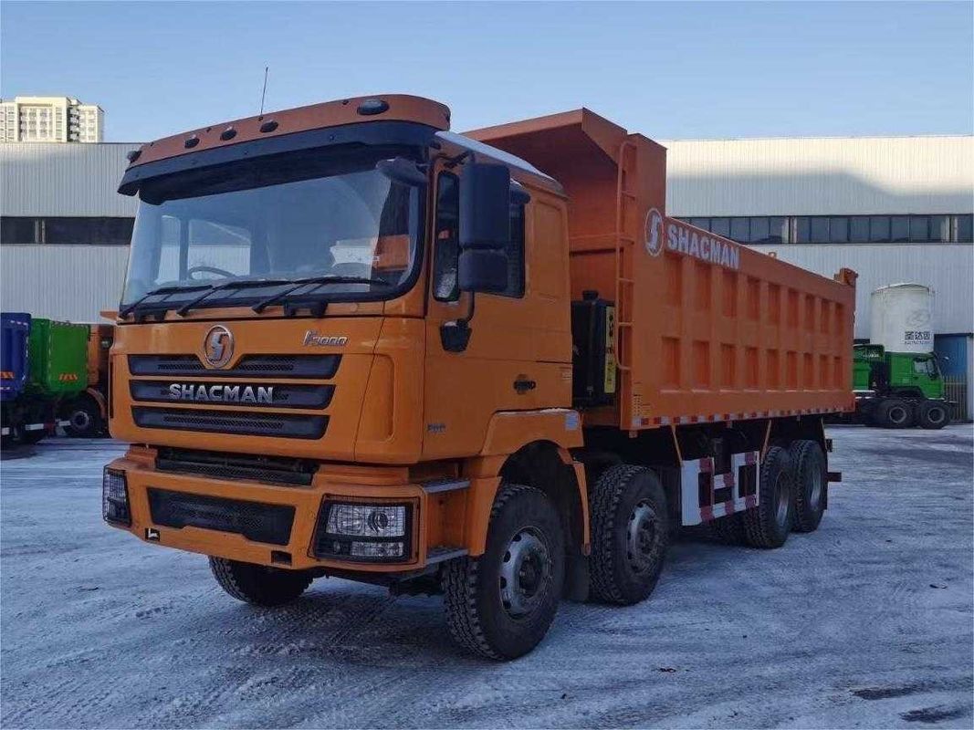 SHACMAN F3000 8x4 380hp EuroV camión de descarga doble eje de etapa con motor WEICHAI