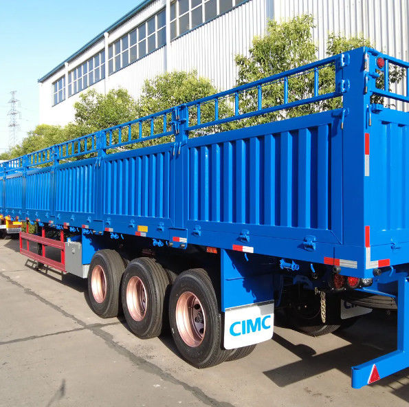 CIMC 3 Ejes 4 Ejes Recinto de carga Semirremolque 60 80 toneladas con bloqueo de giro de contenedores