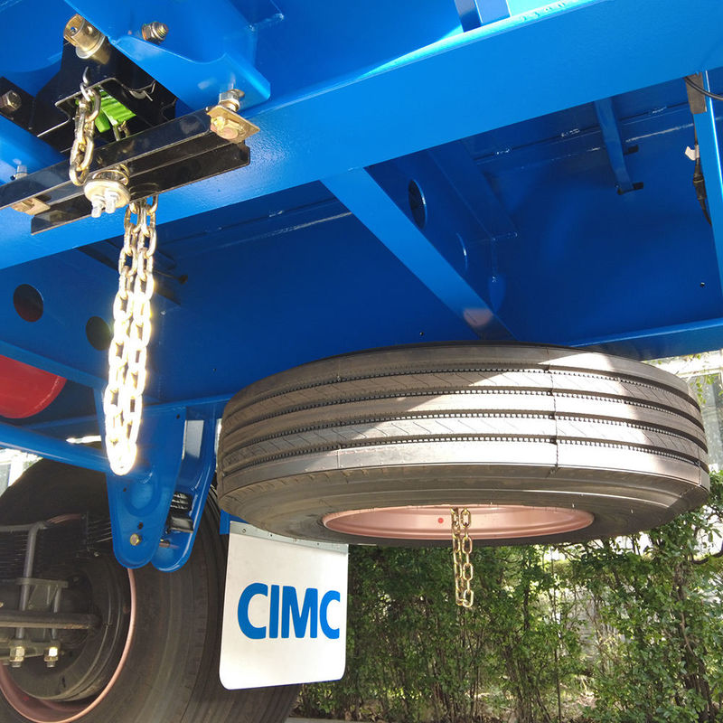 CIMC 3 Ejes Camión cerca de carga 60 toneladas Semirremolque con contenedor de bloqueo de giro