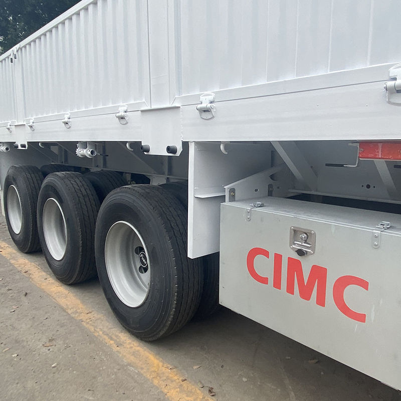 CIMC 3 / 4 Ejes cerca Semi-remolque 60 70 toneladas cercado camiones de carga SHACMAN
