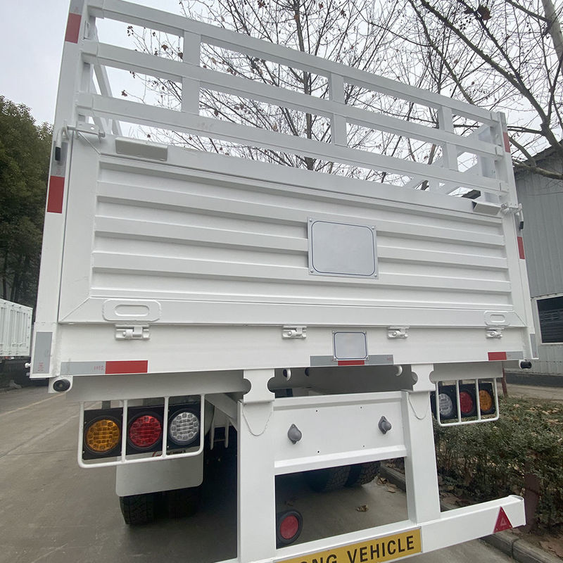 CIMC 3 / 4 Ejes cerca Semi-remolque 60 70 toneladas cercado camiones de carga SHACMAN