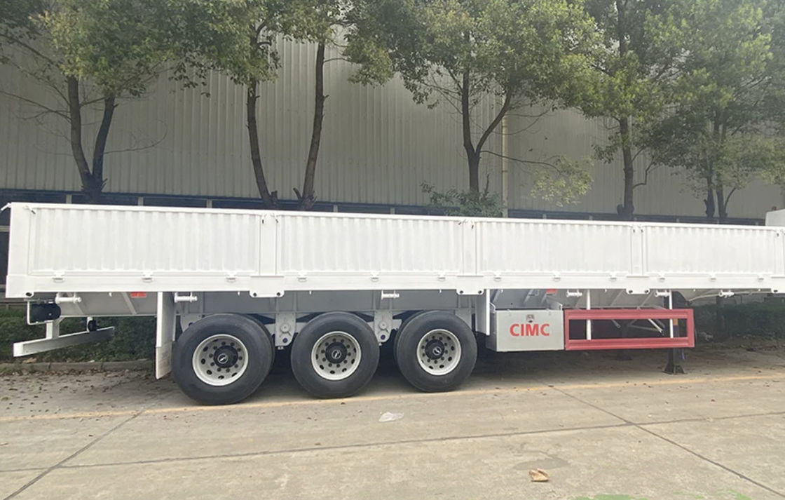 CIMC 3 / 4 Ejes cerca Semi-remolque 60 70 toneladas cercado camiones de carga SHACMAN