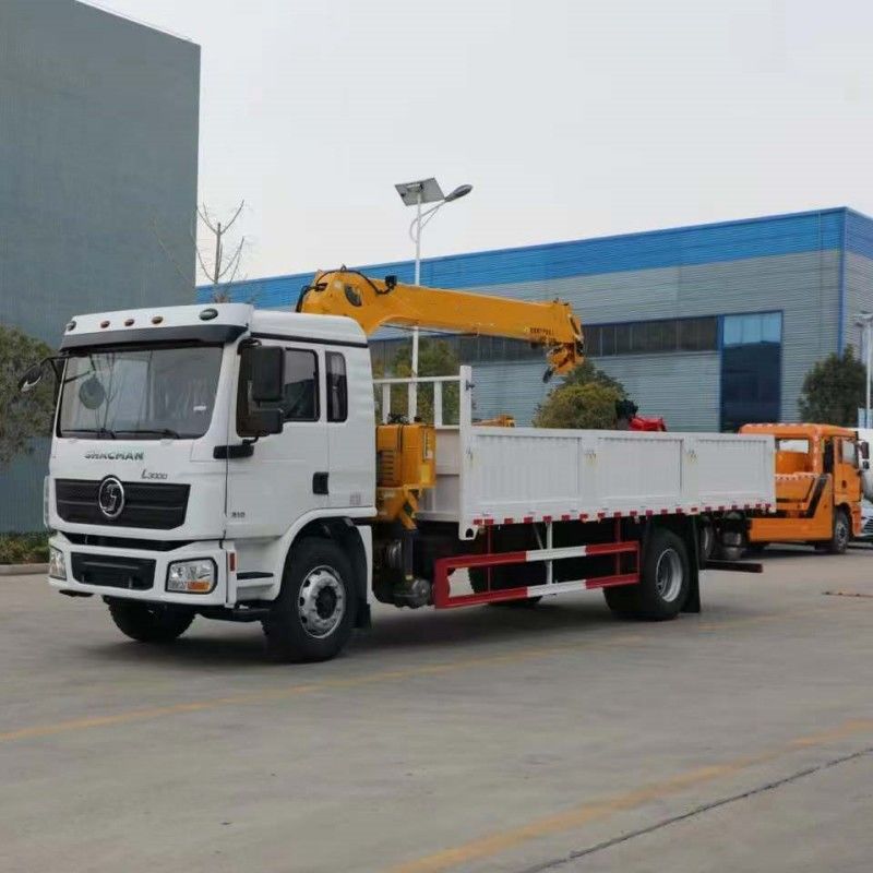 SHACMAN L3000 4X2 10 toneladas Capacidad de carga camión de carga 240HP grúa de carga de buena calidad