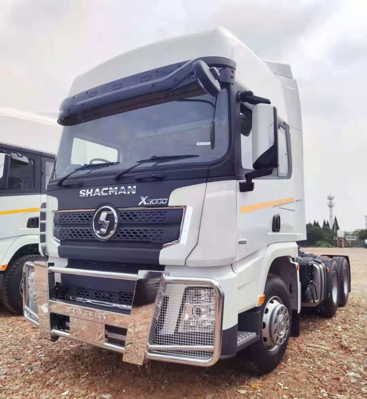 SHACMAN X3000 6x4 camión tractor EuroV 480HP camión blanco cabeza de tractor con cabina de techo alto extendido y tanque de combustible de 400L